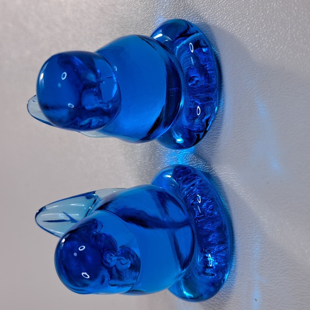 2 Leo Ward Glass Blue Bird of Happiness Signed Figurine USA - Picture 4 of 14